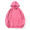 Unisex Teen Waxed Washed Distressed Hoodie Sweatshirt Pullover top