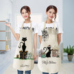 European and American cartoon cute cat apron