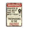 Creativity Retro Metal Home Decoration Tin Painting Novelty Signs