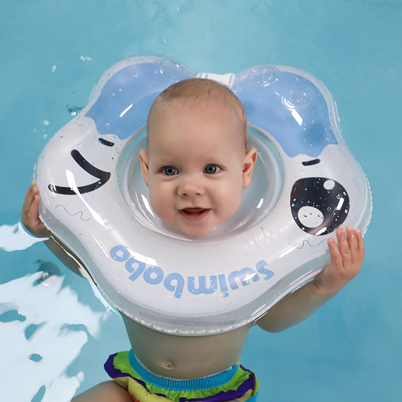 Baby Neck Swimming Ring Canada | Inflatable Newborn Swim Ring 0-8 Months | Blue Pink