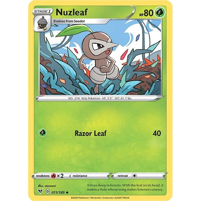 Nuzleaf (011/185) (SWSH04)