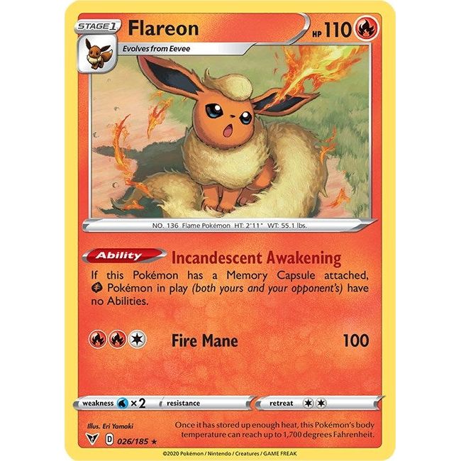 Flareon (026/185) (SWSH04)