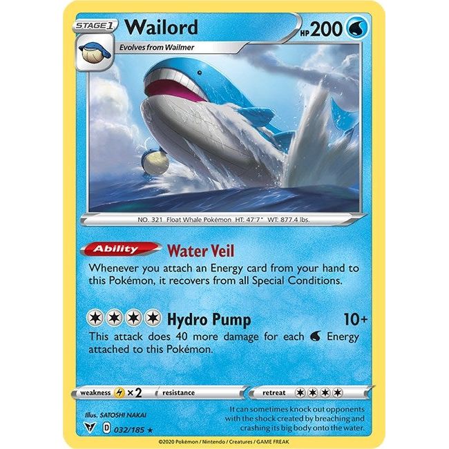 Wailord (032/185) (SWSH04)
