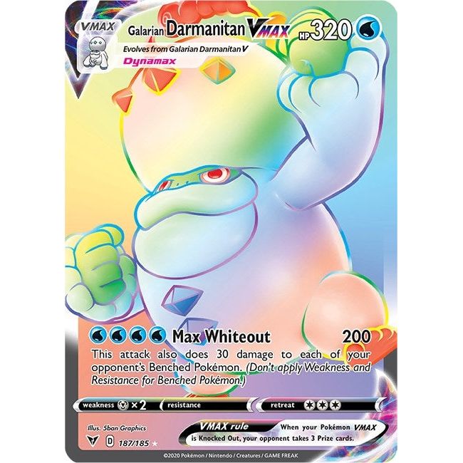 Galarian Darmanitan VMAX (Secret) (187/185) (SWSH04)