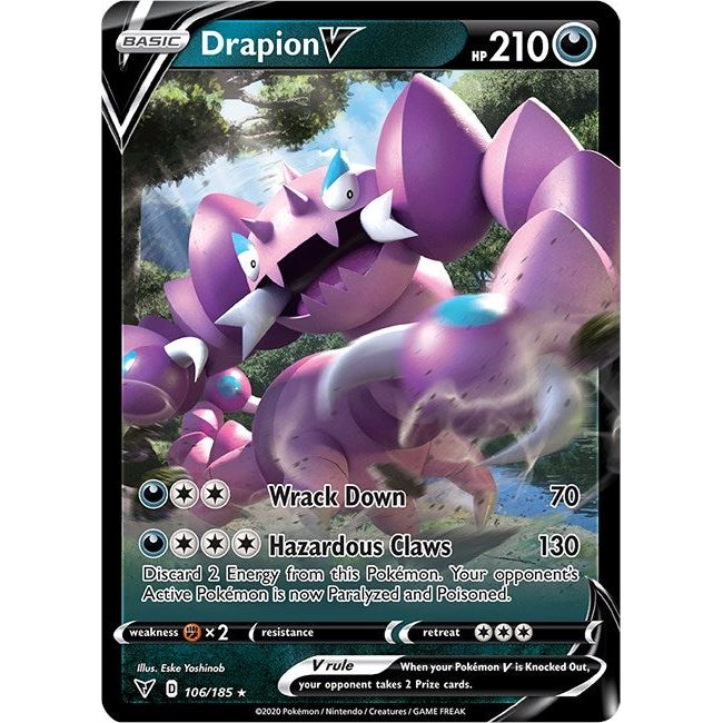 Drapion V (106/185) (SWSH04)