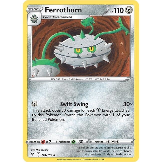 Ferrothorn (124/185) (SWSH04)