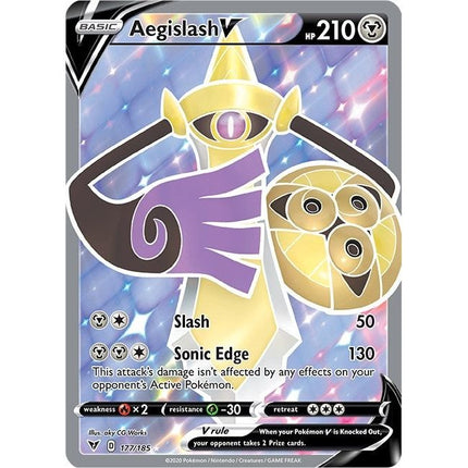Aegislash V (Full Art) (177/185) (SWSH04)