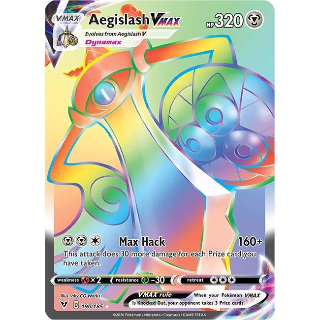 Aegislash VMAX (Secret) (190/185) (SWSH04)