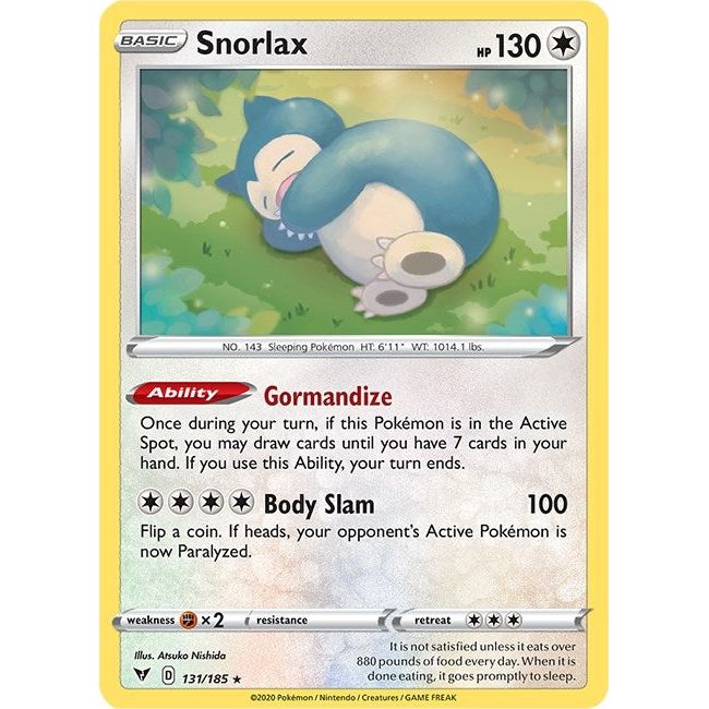 Snorlax (131/185) (SWSH04)