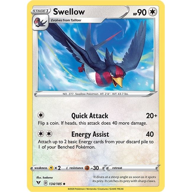 Swellow (134/185) (SWSH04)