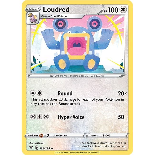 Loudred (136/185) (SWSH04)