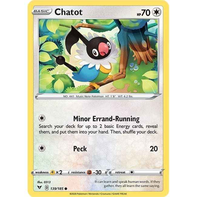 Chatot (139/185) (SWSH04)