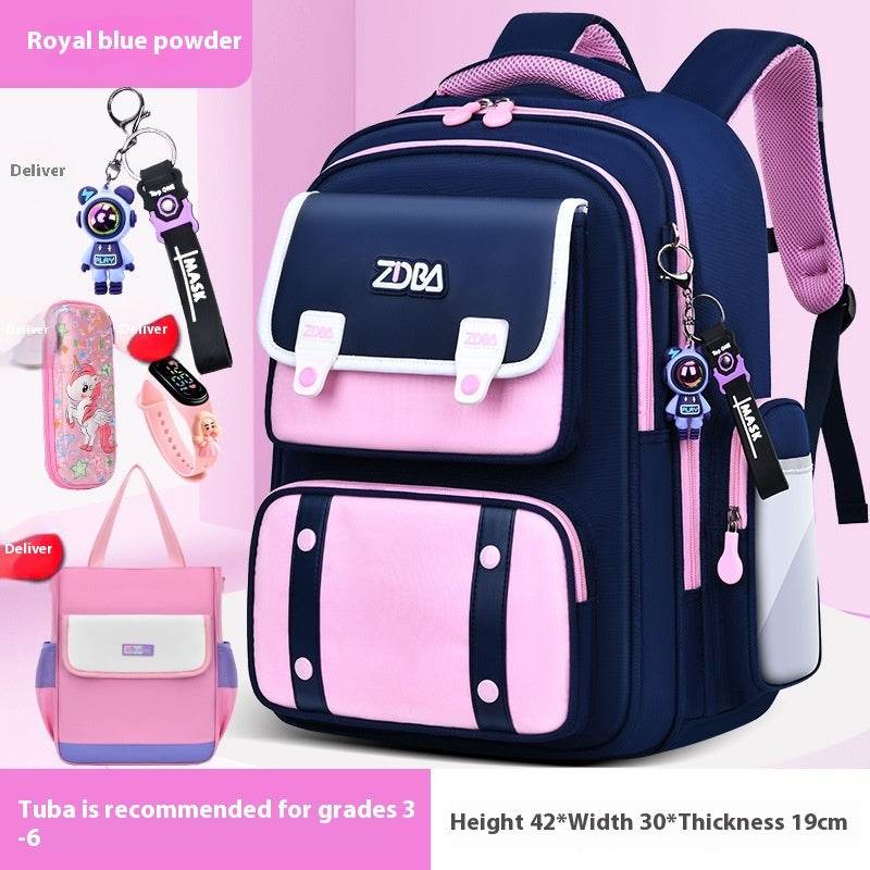 Elementary School Spine Protection Backpack Water resistant School bag