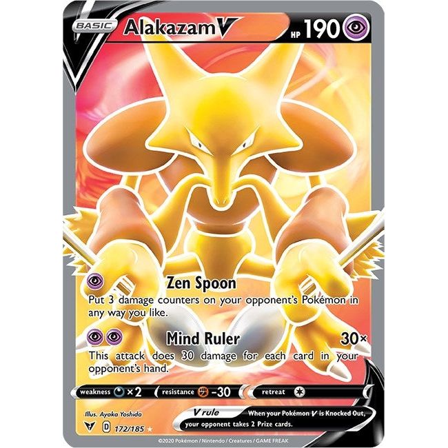 Alakazam V (Full Art) (172/185) (SWSH04)