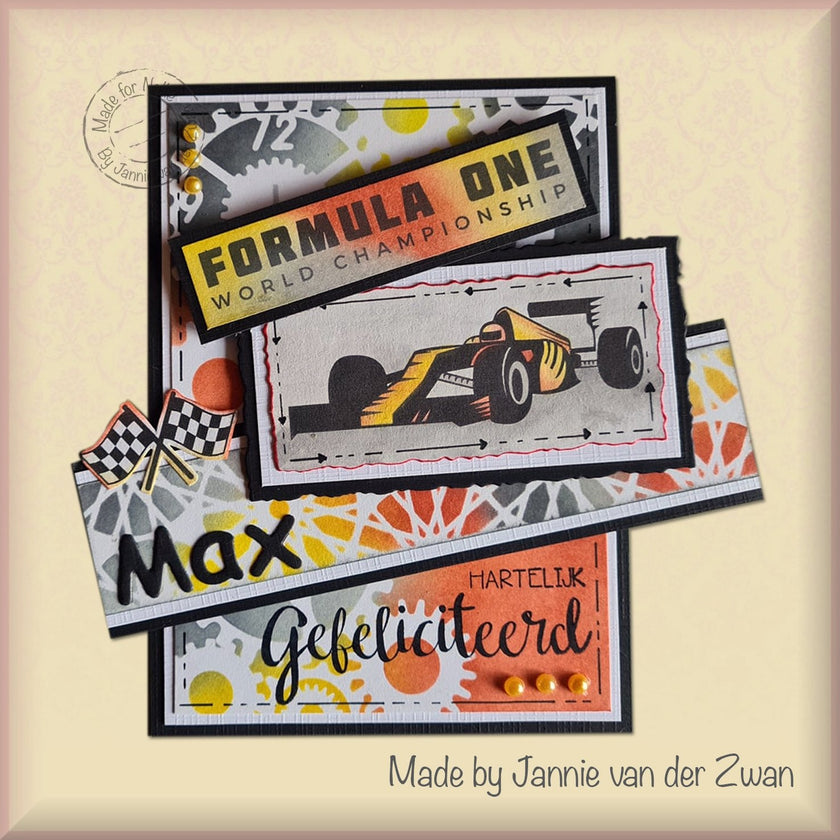 Nellie's Choice Clear Stamp Silhouette - Formula One Series-2
