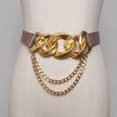 Street shot fashion metal chain link Waist Belt women