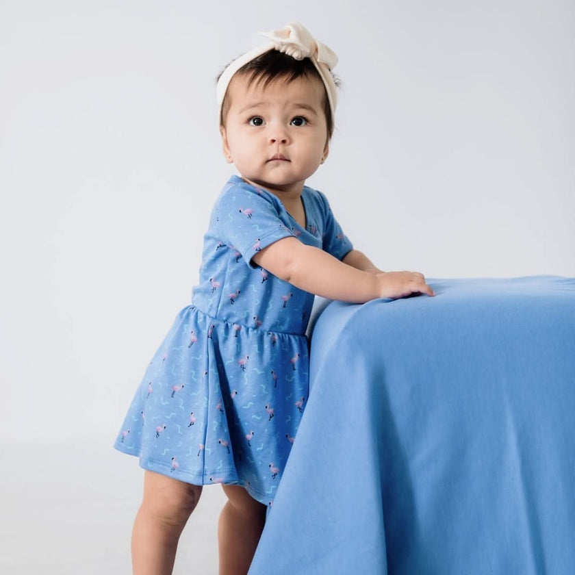 Baby/Kids' Bamboo Daphne Dress | Flamingo Fête