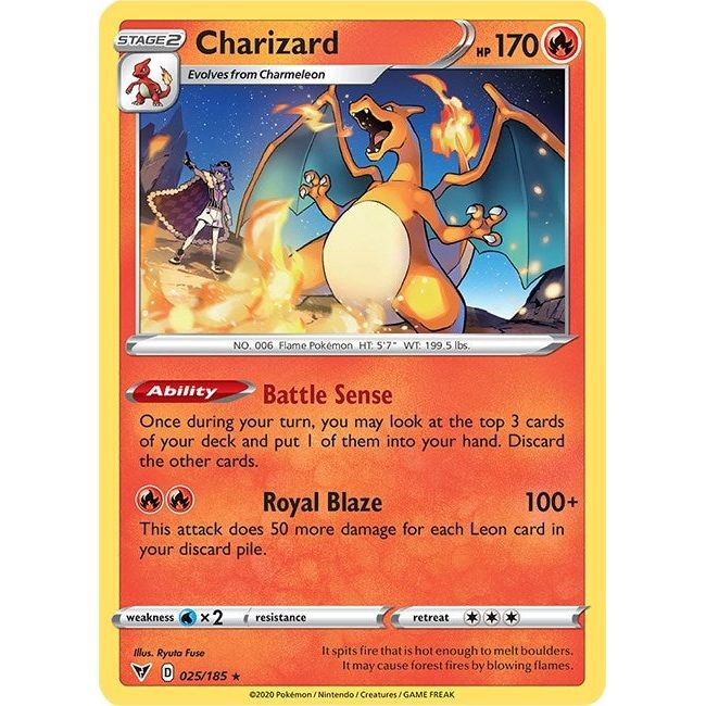 Charizard - 25/185 (Cracked Ice Holo) (025/185) (PR)