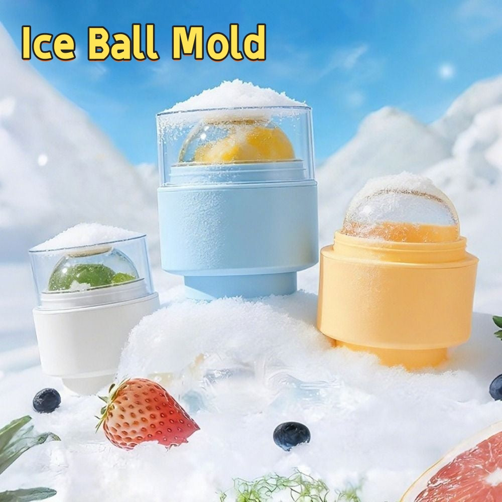 6cm Ice Ball Mold – Quick-Freeze Sphere Maker for Cocktails & Whiskey Drinks