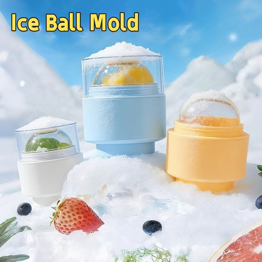6cm Ice Ball Mold – Quick-Freeze Sphere Maker for Cocktails & Whiskey Drinks