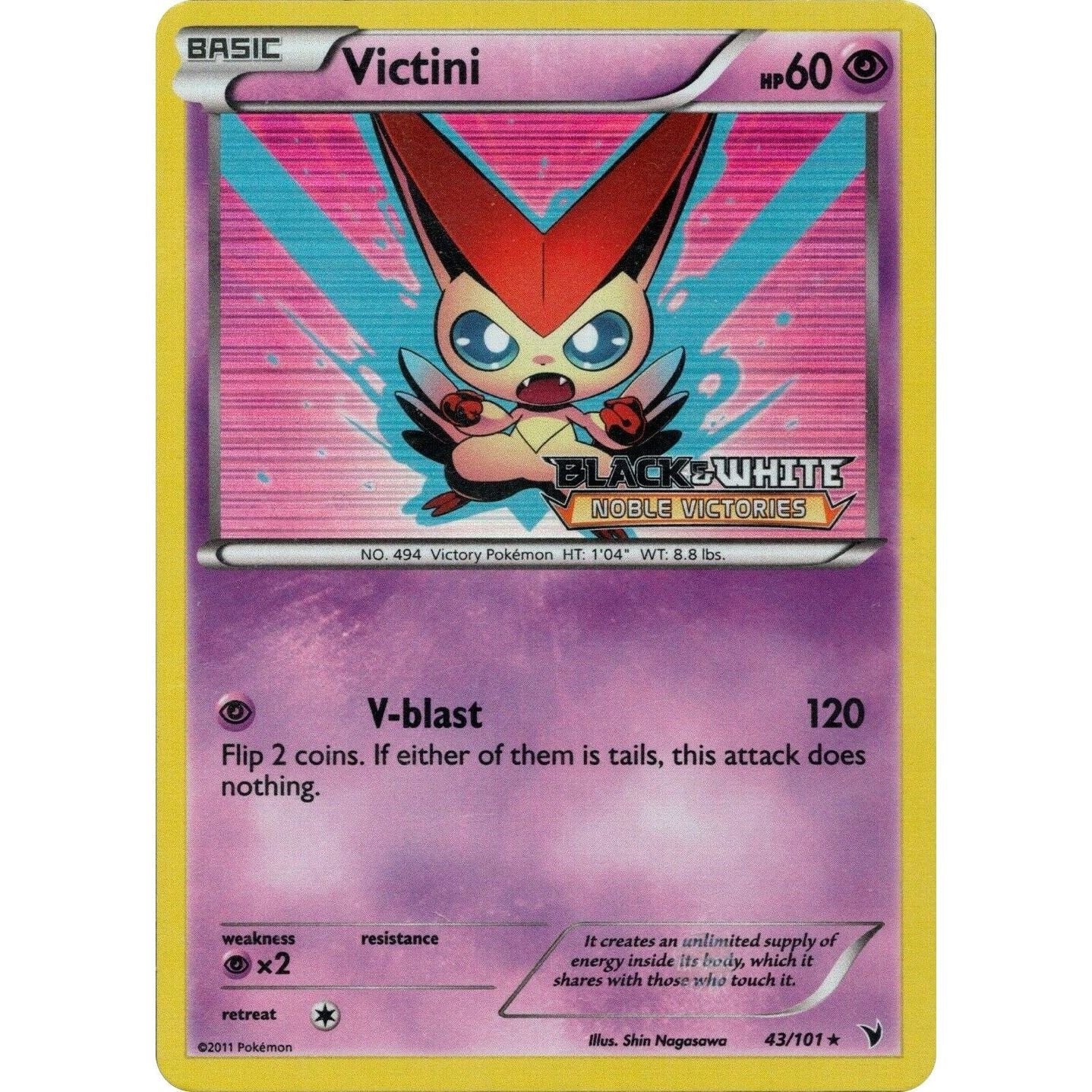 Victini - 43/101 (Prerelease) (43/101) (PR)