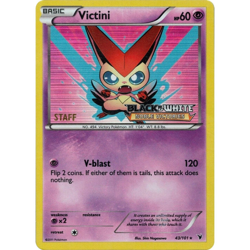 Victini - 43/101 (Prerelease) [Staff] (43/101) (PR)