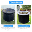 1Pc 97Gal Large Size Ice BathTub With Cover For Adults Athletes Recovery Cold Water Therapy Outdoor Portable Cold Plunge Tub 660LBS Load Capacity 33.46x33.46x29.52in