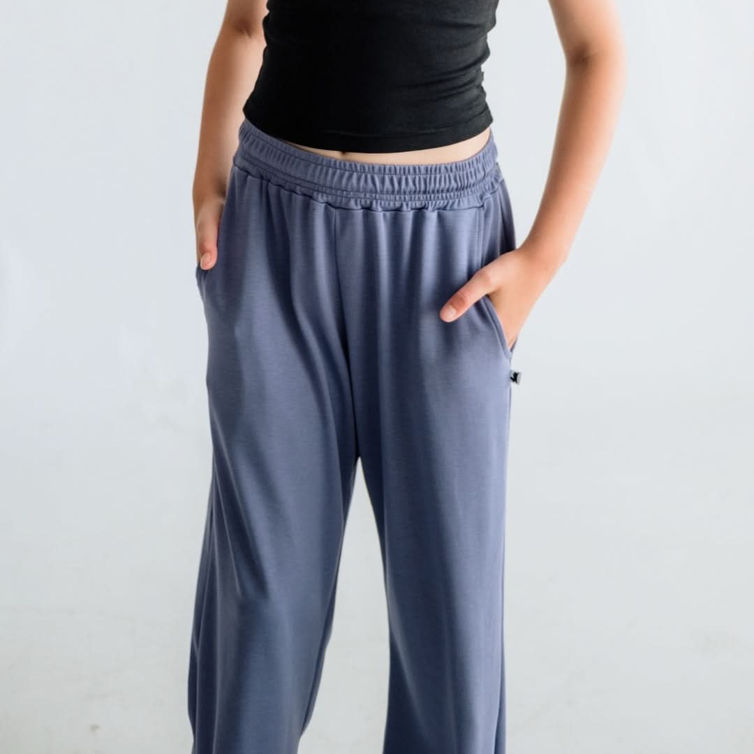 Youth Bamboo Wide Leg Pants | Sage