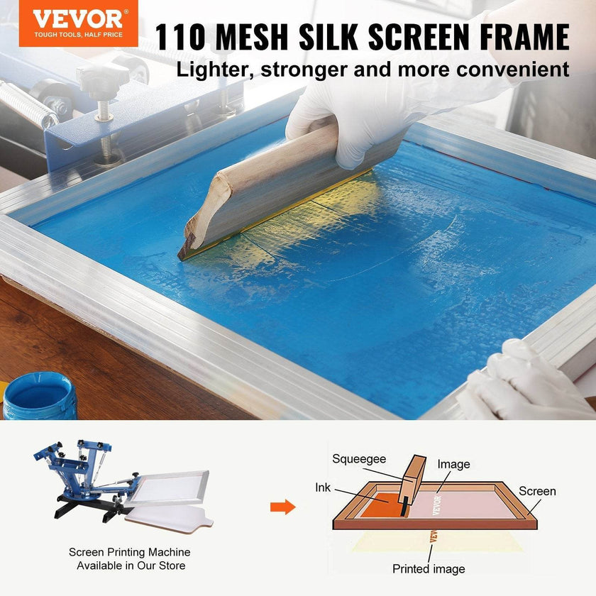 Screen Printing Kit, 4 Pieces Aluminum Silk Screen Printing Frames