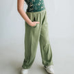 Youth Bamboo Wide Leg Pants | Dusty Lilac