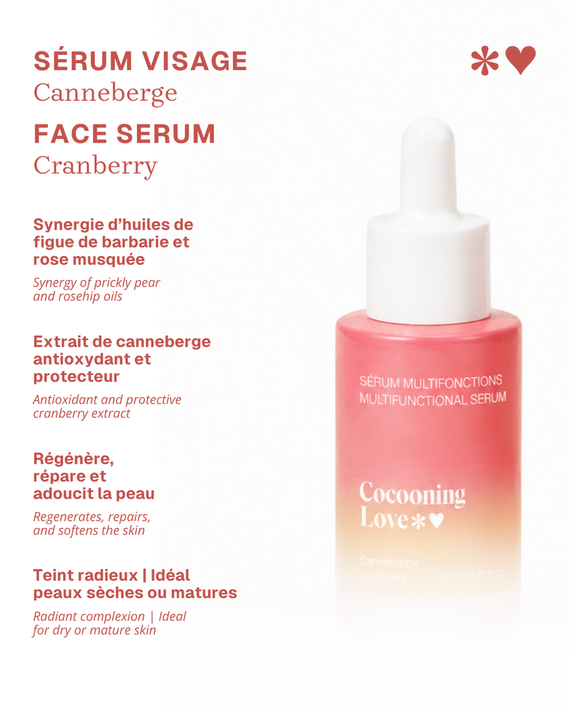 Sérum visage - peaux normales à sèches - Canneberge