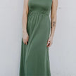 Ladies' Bamboo Square Neck Midi Dress | Powder Blue