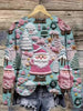 Women's Pullover Christmas Pattern Round Neck Sweatshirt
