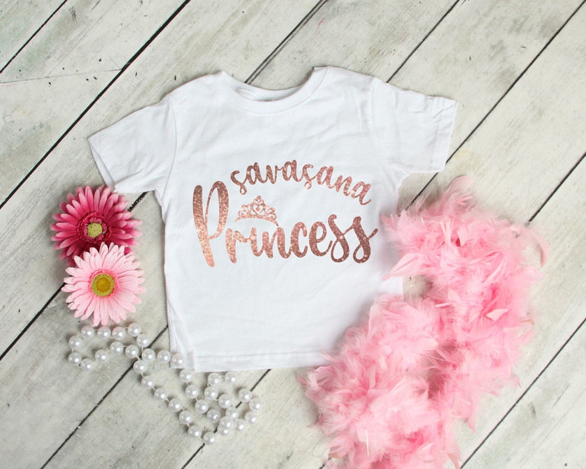 Savasana Princess Toddler Shirt or Infant Bodysuit