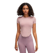 Nude feel Short-sleeved Workout Top Running gym top women