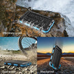 Solar Power Bank 10000mAh – Waterproof, LED Flashlight, SOS, Compass & Carabiner