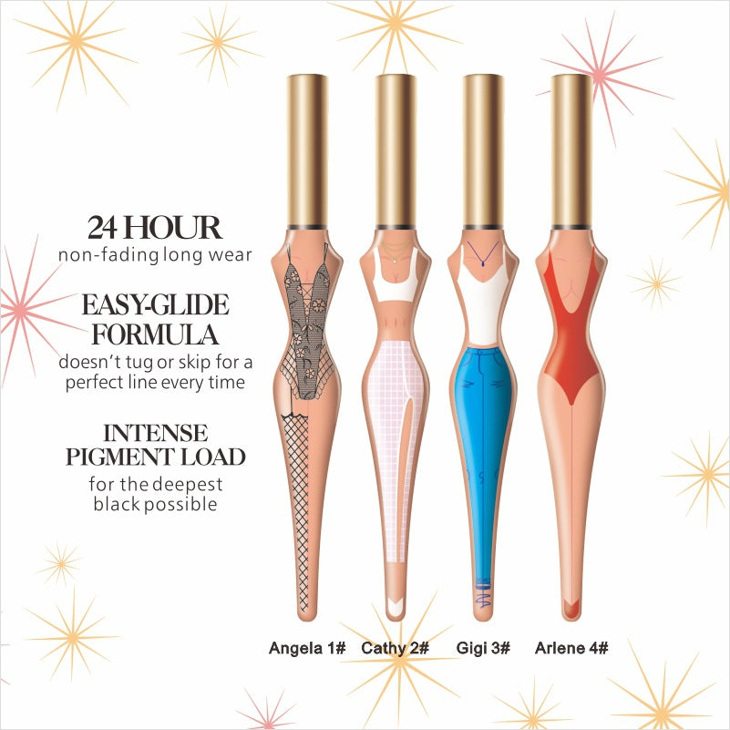 Liquid Eyeliner Pen – Fashion Figure Design, Waterproof, Long-Lasting