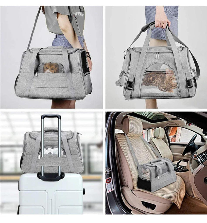 Crossbody Pet Carrier Bag – Soft-Sided Shoulder Bag for Cats & Small Dogs (5 Colours)