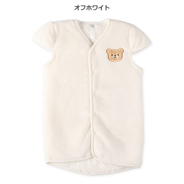 西松屋 ELFINDOLL マイクロフリース裏ボアロングポンチョ（くまフェイス） 正規品