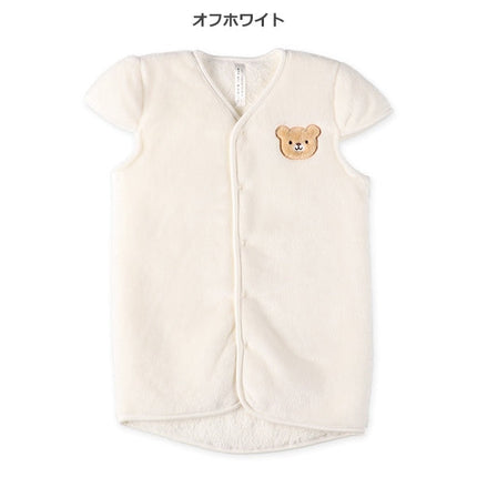 西松屋 ELFINDOLL マイクロフリース裏ボアロングポンチョ（くまフェイス） 正規品