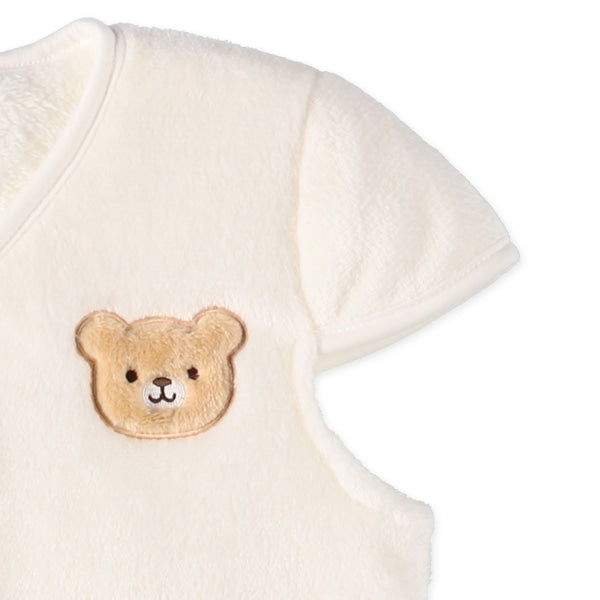 西松屋 ELFINDOLL マイクロフリース裏ボアロングポンチョ（くまフェイス） 正規品