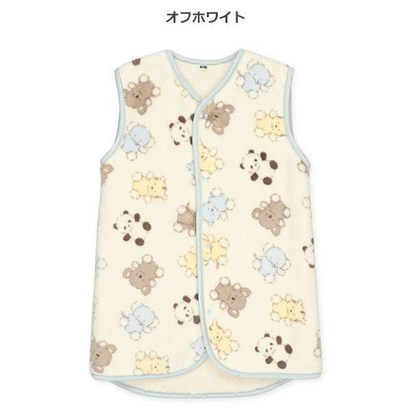 西松屋 ELFINDOLL マイクロフリース裏ボアロングポンチョ（アニマル） 正規品