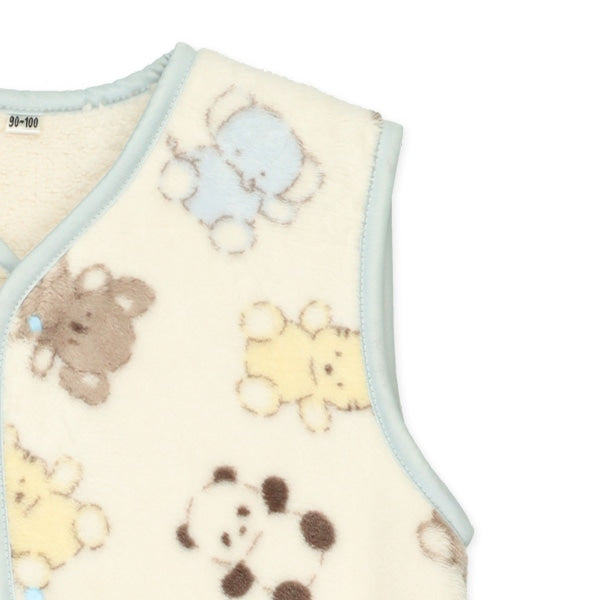 西松屋 ELFINDOLL マイクロフリース裏ボアロングポンチョ（アニマル） 正規品