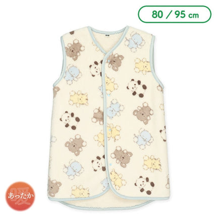 西松屋 ELFINDOLL マイクロフリース裏ボアロングポンチョ（アニマル） 正規品