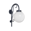 Key West - Luminaire mural extérieur montage vers le bas avec canne et fioriture format moyen - 23093