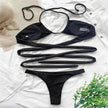 Solid Color Swimsuit Women Strappy Swimsuit Charming Bikini