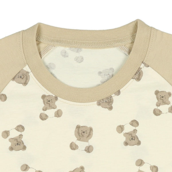 西松屋 腹巻付きラグラン半袖パジャマ（くまの赤ちゃん） 正規品