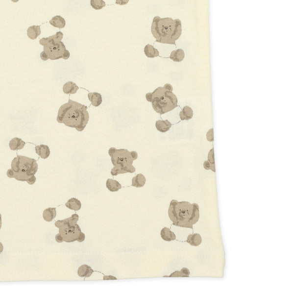 西松屋 腹巻付きラグラン半袖パジャマ（くまの赤ちゃん） 正規品