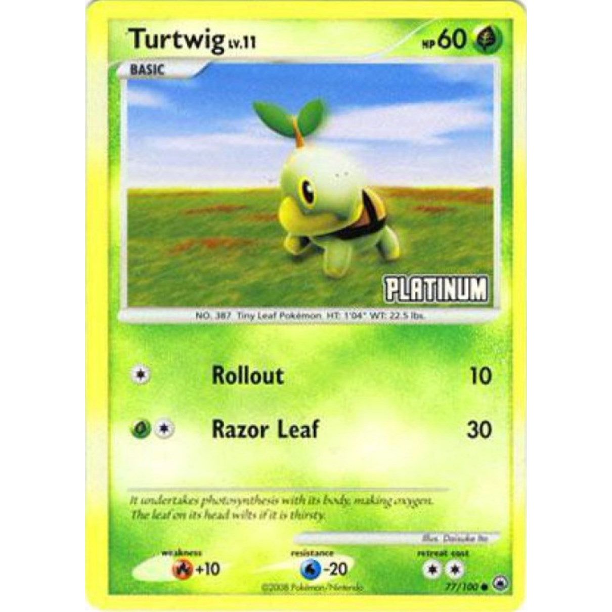 Turtwig - 77/100 [Platinum] (077/100) (BKP)