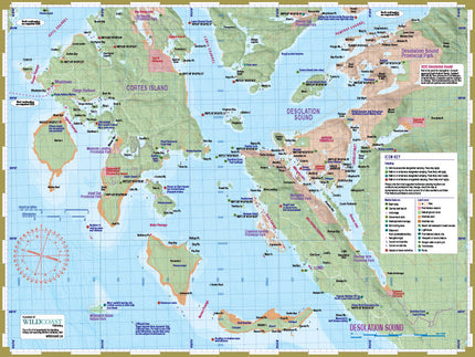 232 Desolation Sound Kayaking and Boating Map